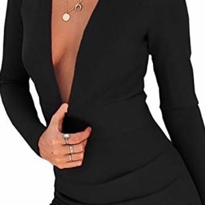 Black body con dress- long sleeve